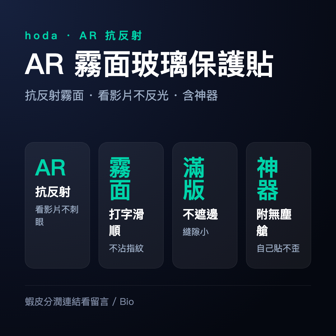 hoda AR抗反射/藍光/霧面/防窺 滿版玻璃保護貼(含無塵艙貼膜神器)適用於 iPhone 17/16/15 系列